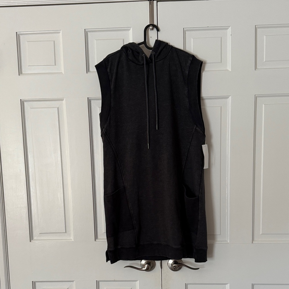 Evereve Charcoal Hoodie Dress